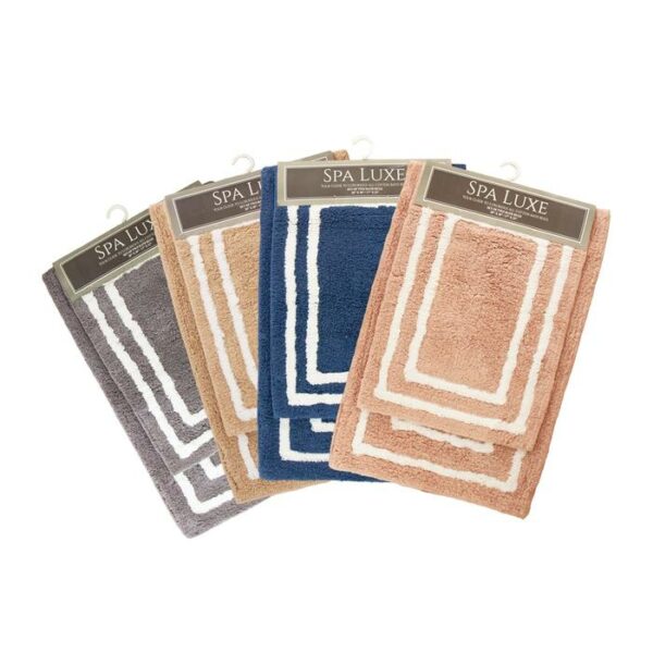Spa Luxe Set Of Two Bath Rug Assorted Color