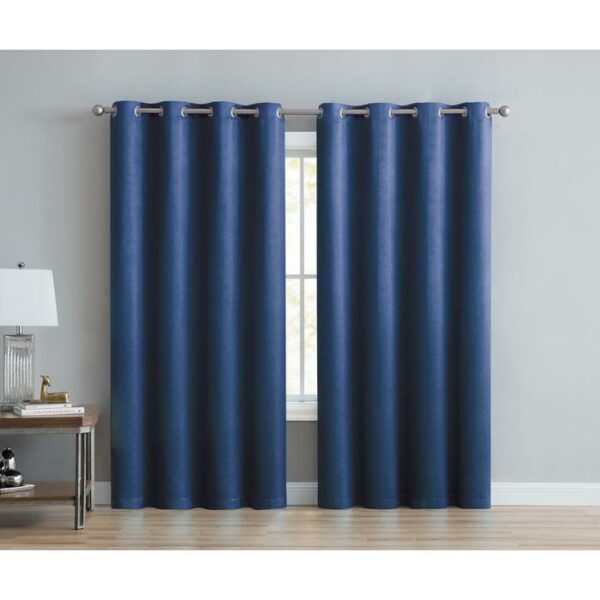 Angela Blackout Panel 52x90 Classic Blue