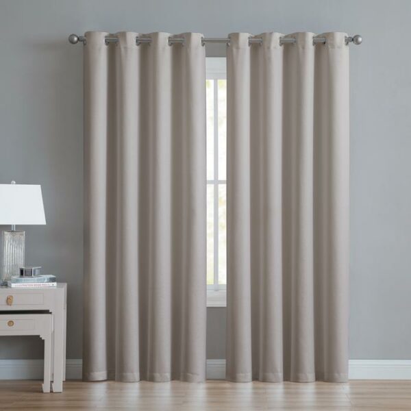 Angela Blackout Panel 52x90 Grey