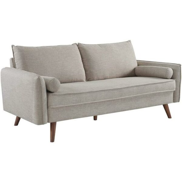 Revive Upholstered Fabric Sofa Beige