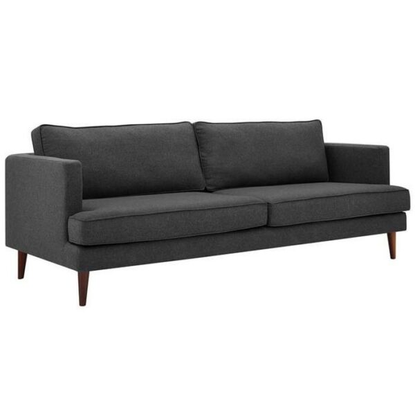 Agile Upholstered Fabric Sofa Gray