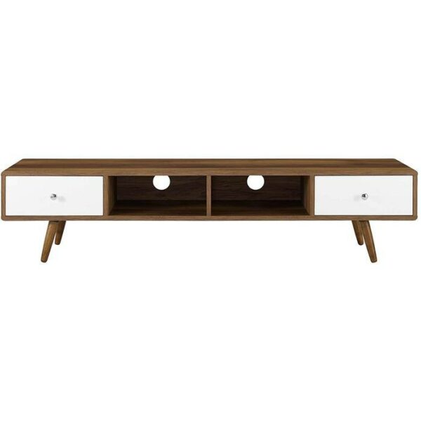 Envision 70" Media Console Wood Tv Stand Walnut