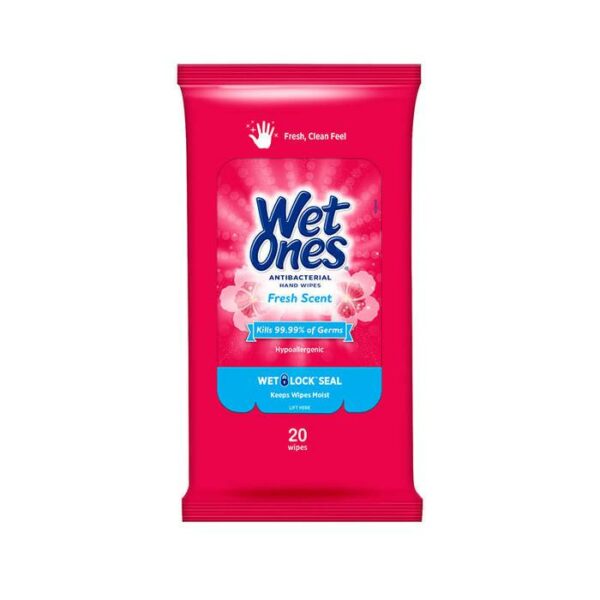 Wet Ones Hand Wipes Fresh Scent 20 Count