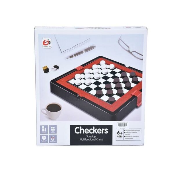 Checkers Magnetic Board Game