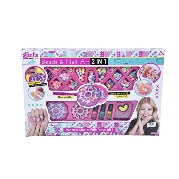Girl's Creator Beads & Nail Art Set
