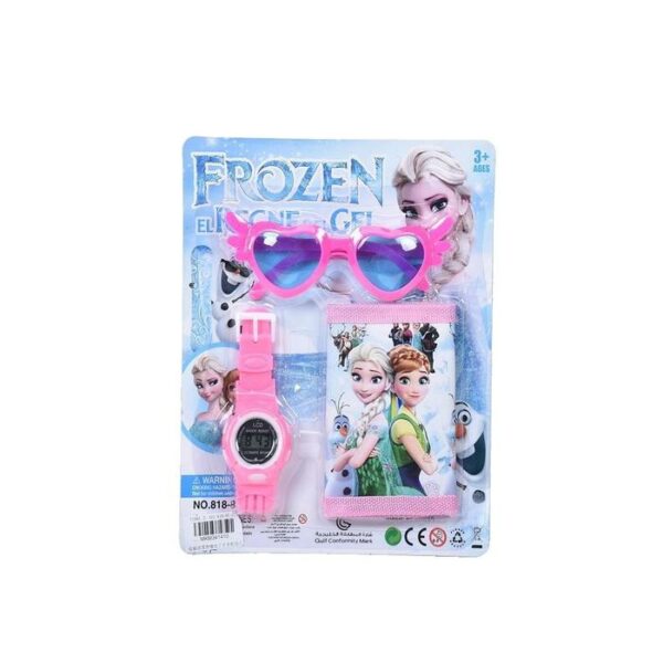 Frozen 3 Pieces Watch , Purse & Glasses