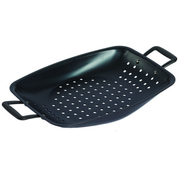 14.5"  Seasoned Steel Grill Pan