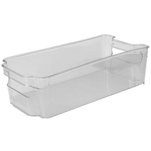Fridge Bin With Handles Medium Clear
