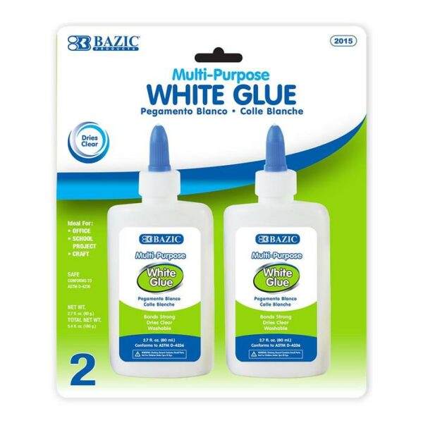 Multi-Purpose White Glue 2 Pack 80 Ml