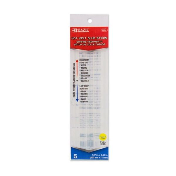 Dual Temp Full Size Hot Melt Glue Stick 7.87x0.43"