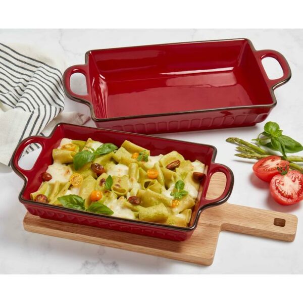 2 Pieces Bakeware Set Red