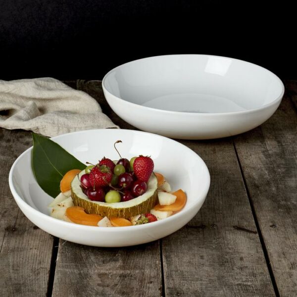 2 Pieces Ceramic Serving Bowl Set