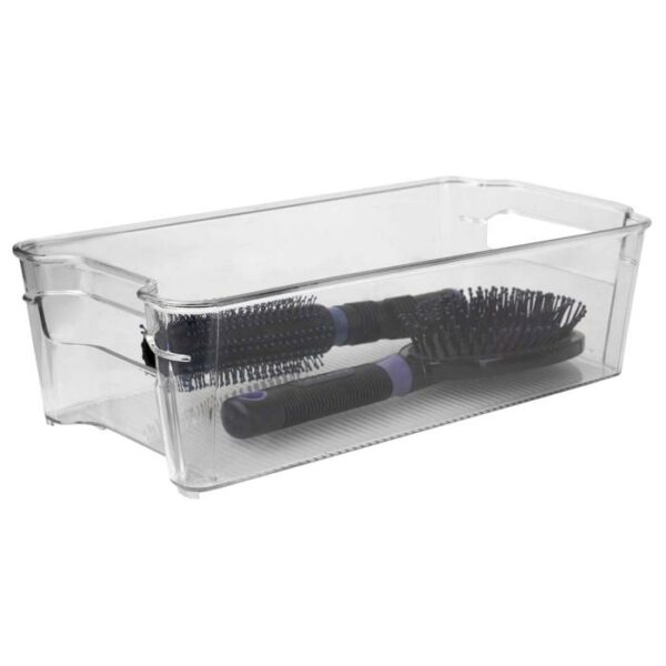 Storage Bin Win Handles Medium Clear