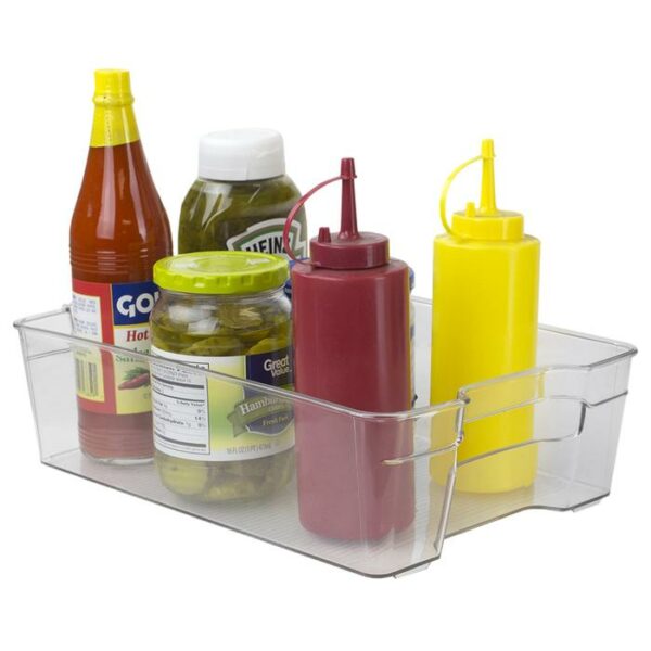 Fridge Bin With Handles Large Clear