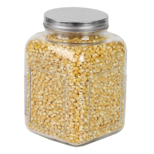 2 Liter Glass Canister With Metal Lid