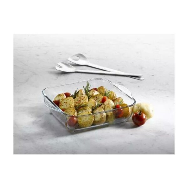 Borcam Ovenware Square Glass Tray