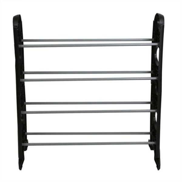 Home Bazic Shoe Rack 12 Pair Black