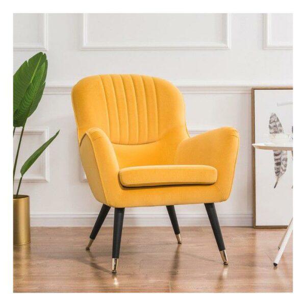 Harper Armchair Velvet Yellow