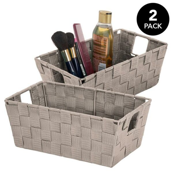 2 Pack Woven Strap Shelf Small