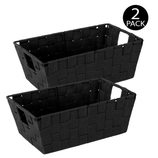 2 Pack Woven Strap Small Shelf