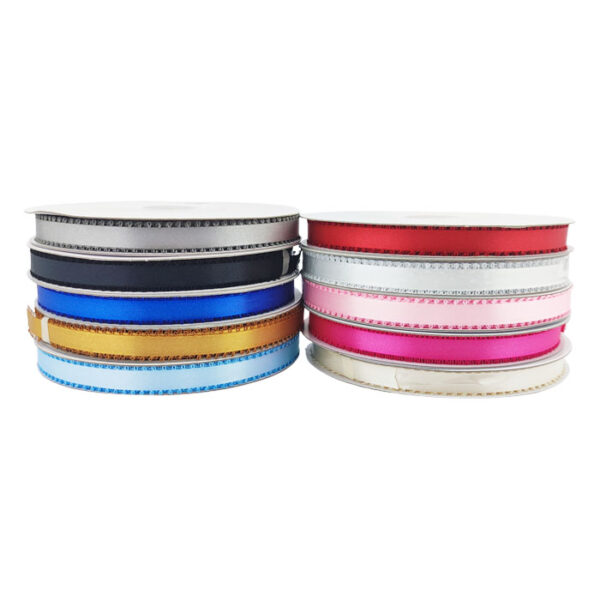 3/8" Double Face Picot 50 Yards Assorted