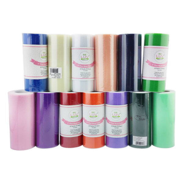 6" Tulle Spool 25 Yards Assorted
