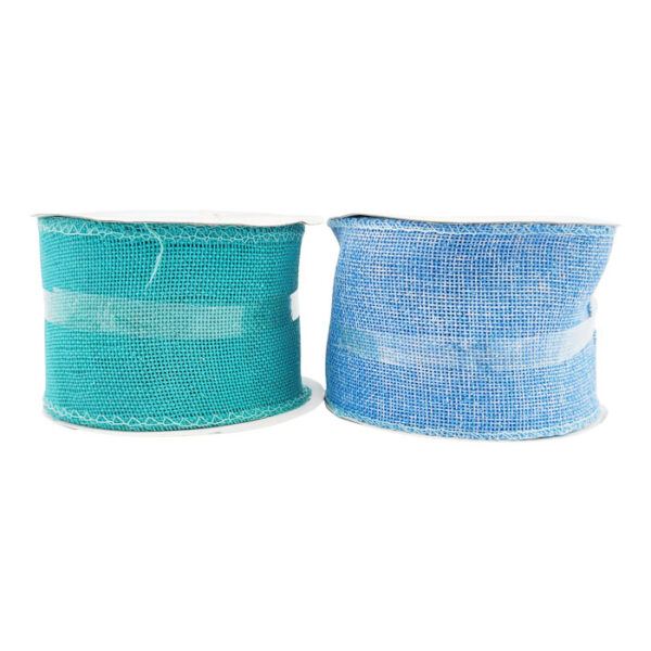 2 1/2"Glitter Faux Burlap Ribbon 10 Yards Assorted