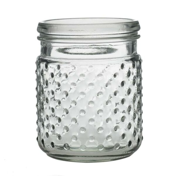 Hobnail Jar 4"X 5" Clear