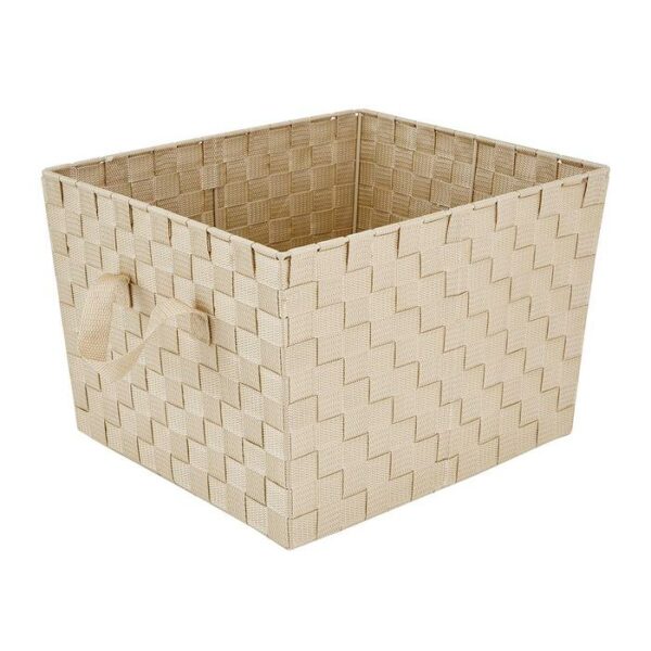 Woven Strap Large Tote 13x15x10