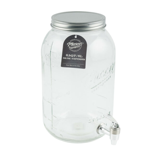 Drink Dispenser Mason Jar 8 Liter