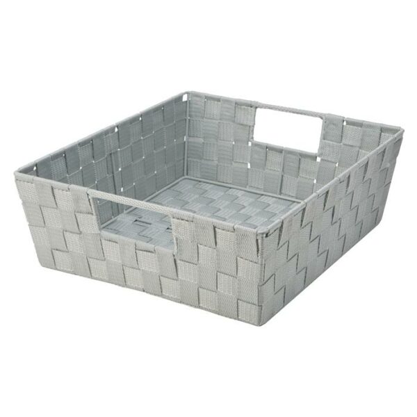 Woven Strap Shelf Tote 13x15x5