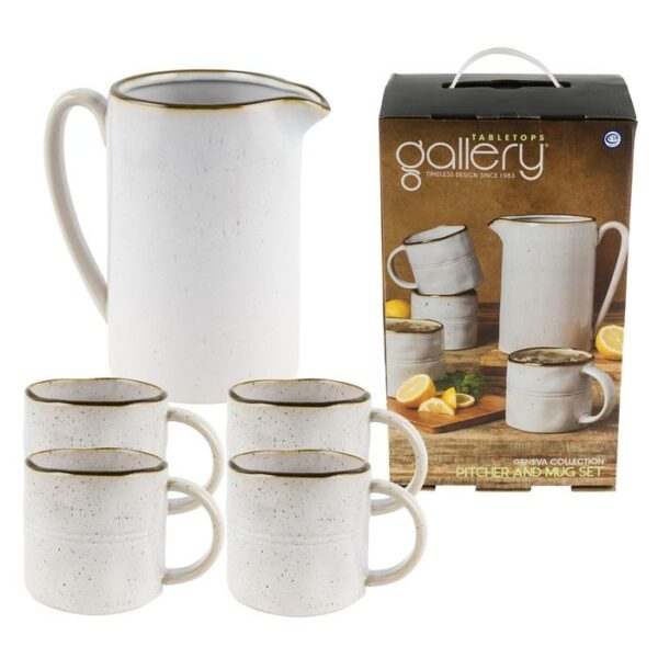 Geneva 5 Pieces Pitcher And Mug Set