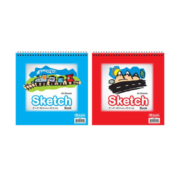 Top Bound Spiral Premium Sketch Pad 9"x9"