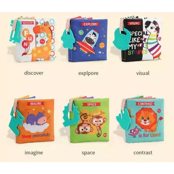 6 Pieces Baby Cloth Book