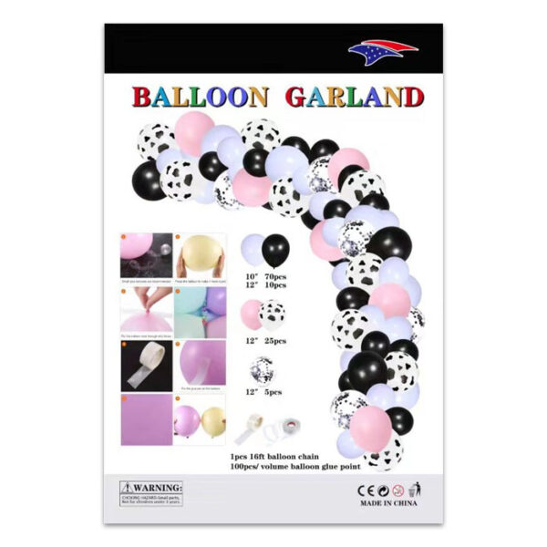 Balloon Garland Cow 100 Pieces