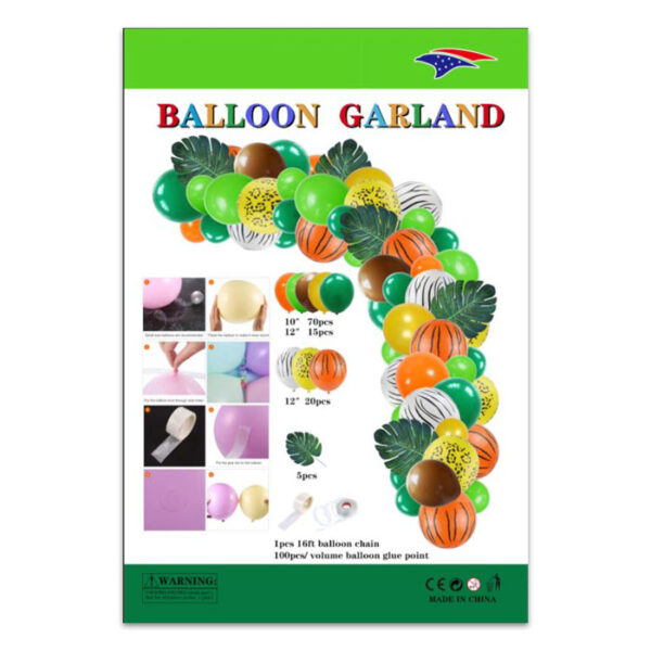 Balloon Garland Safari  100 Pieces