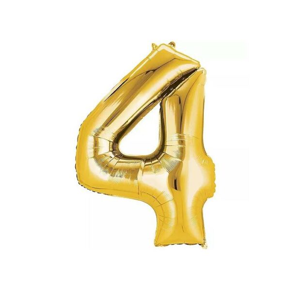 34" Balloon Number 4 Gold