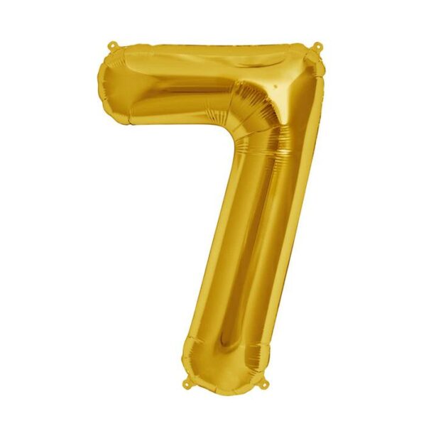 34" Balloon Number 7 Gold