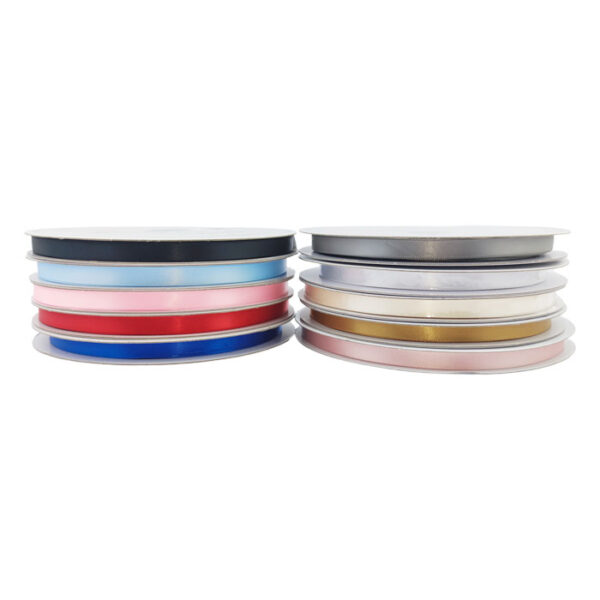 3/8" Single Face Satin 100 Yards Assorted