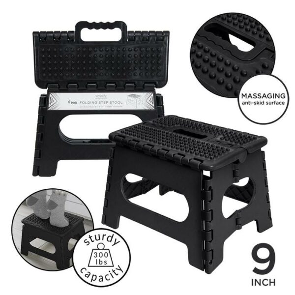 Folding Step Stool 9 Inch High With Massaging