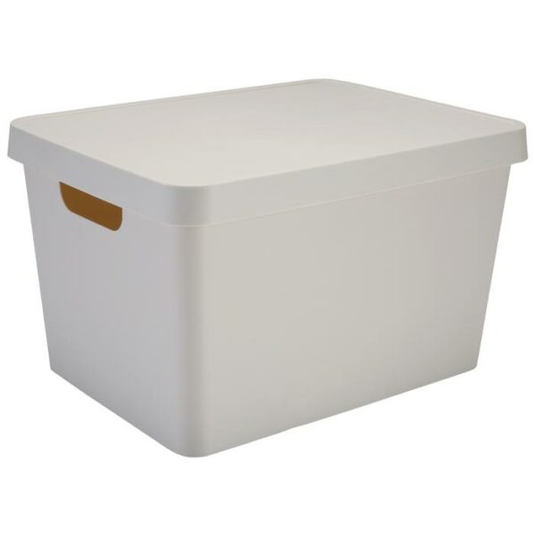 Vinto Large Storage Box With Lid Ivory