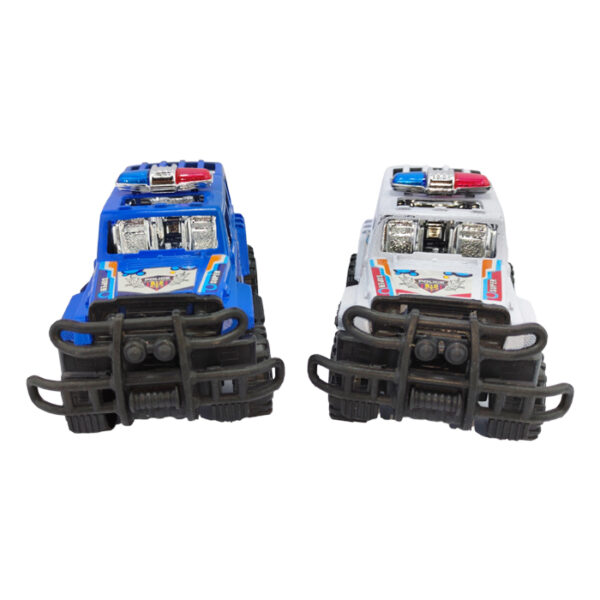 2 Pieces Police Car Friction Cross Country