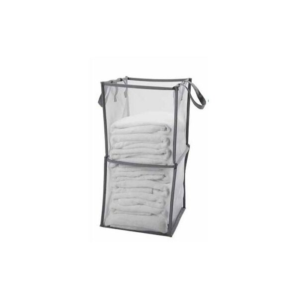 Pop Up Mesh Laundry Tote Grey