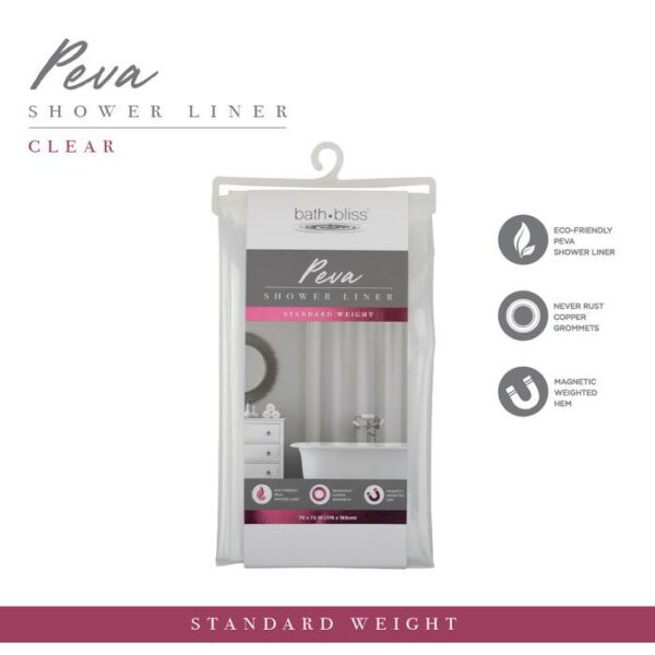 Shower Curtain Peva 7.2 Gauge 70X72" Super Clear