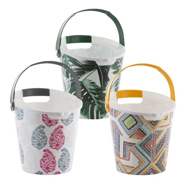 11 Liter Bucket With Handle Assorted Prints