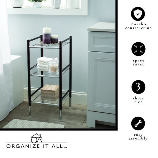 3 Tier Shelf Chrome