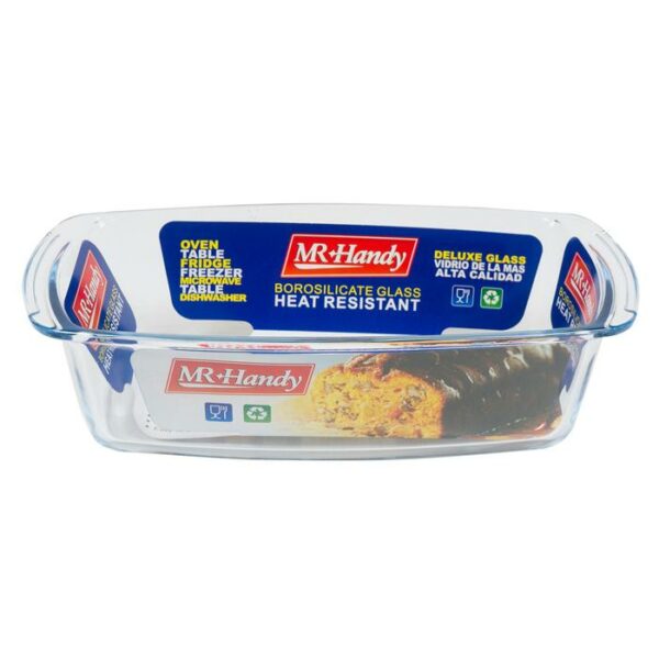 1.8 Liter Rectangular Clear Glass Baking Pan
