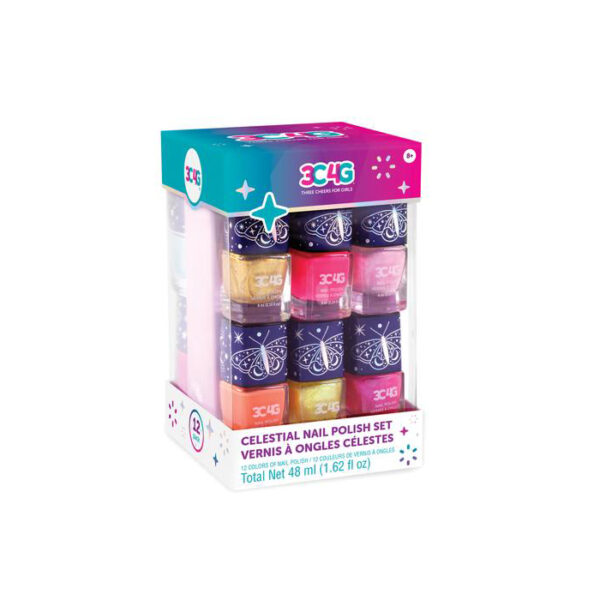 3C 4G Celestial 12 Pack Nail Polish Tower