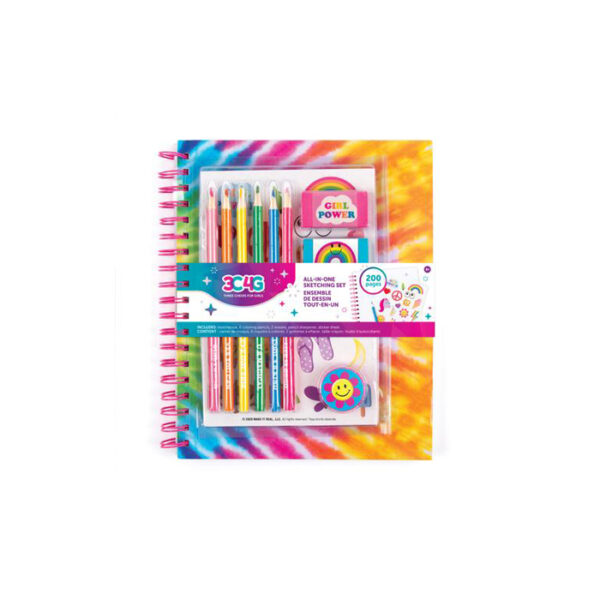 3C 4G All In One Sketching Set Tie Dye