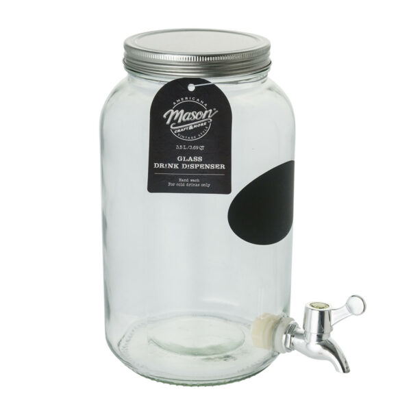 Dispenser 3.5 Liter With Chalk Sticker